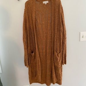 Knox rose camel cardigan